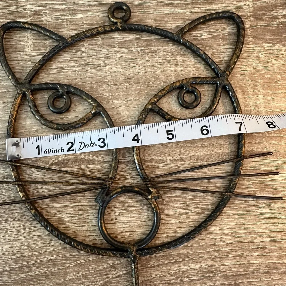 Cat Wall Hook Decorative Wall Hanging Wrought Iron Leashes Keys Towels Coats‎
